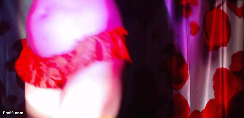 Flashing Sexy Belly in Night Light