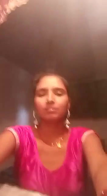 Village girl making video for lover
