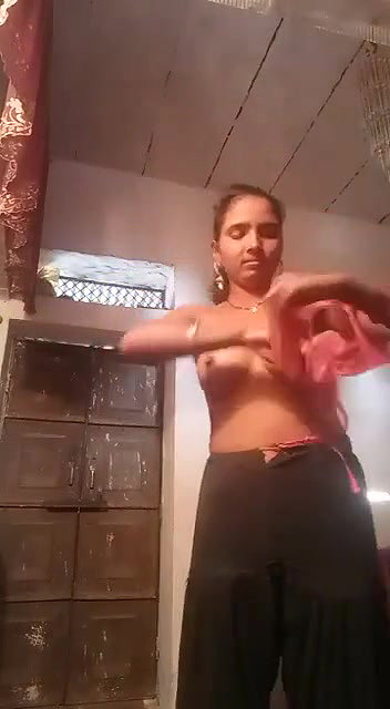 Village girl making video for lover