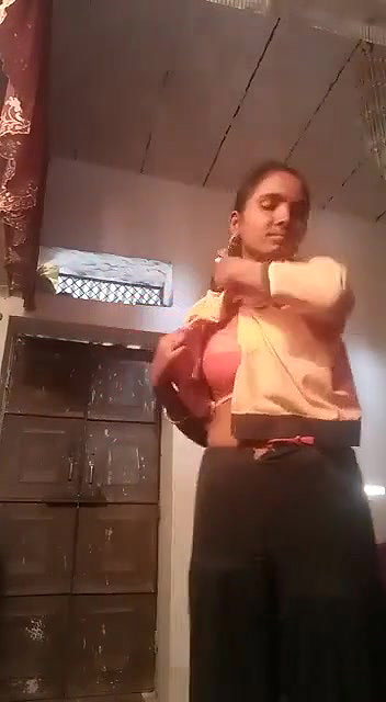 Village girl making video for lover
