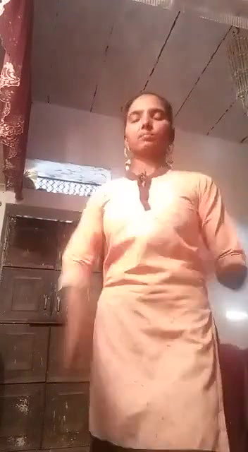 Village girl making video for lover