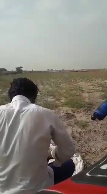 Rajasthani woman banged by two men in open field