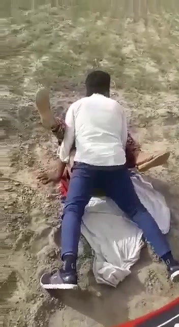 Rajasthani woman banged by two men in open field