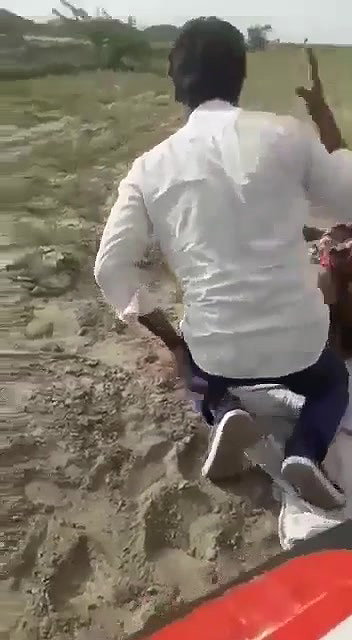 Rajasthani woman banged by two men in open field