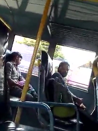 Another tarki guy masturbating in BUS while knowing side passanger girl recording