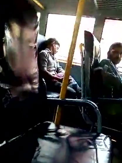 Another tarki guy masturbating in BUS while knowing side passanger girl recording