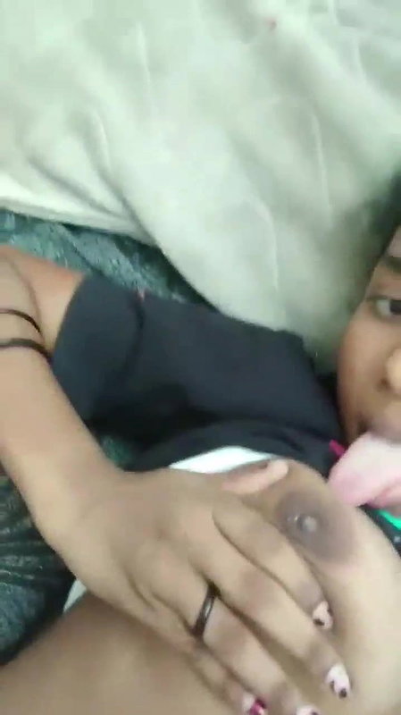 Young girl showing