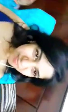 Extremely Cute GF Likes to Play with her Titties during Videocall with her BF