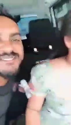 Desi lover fun  In car