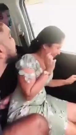 Desi lover fun  In car