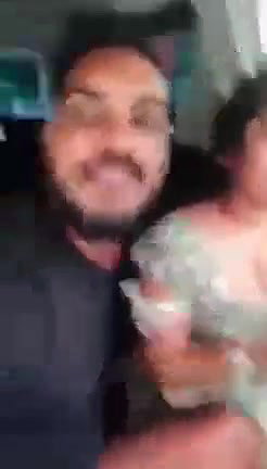 Desi lover fun  In car