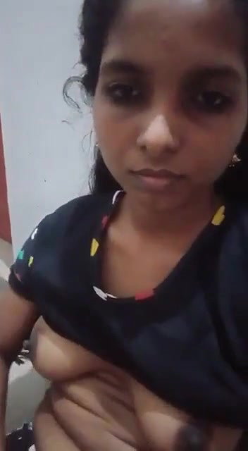 Andhra girl showing her small boobs on cam
