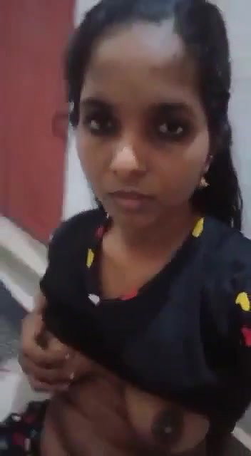 Andhra girl showing her small boobs on cam