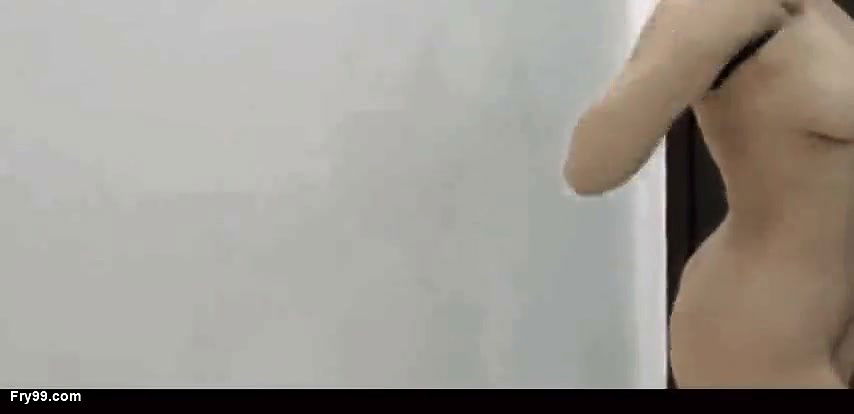 Hot sexy Muslim girl wearing his clothes and also enjoyed it