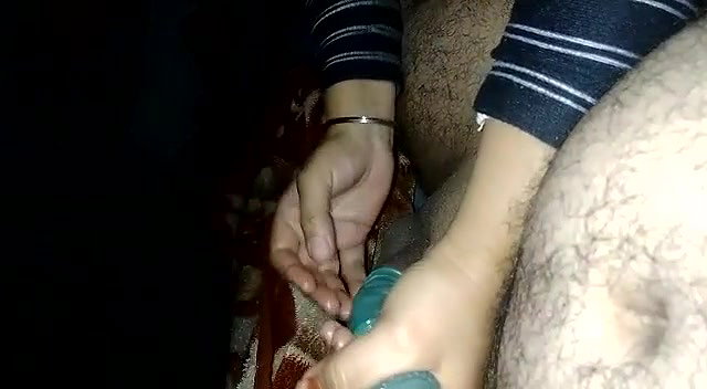 Applying condom