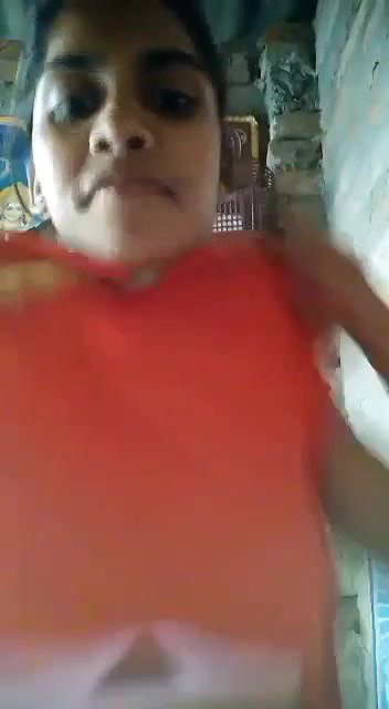 Village girl making video