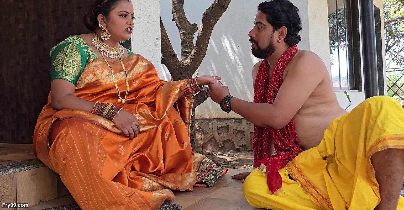 Indian Pandit fucked Bhabhi’s pussy and ass