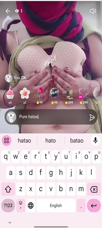 ANUPURNA 3233 Showing Boobs & Pussy on 121 Tango Live