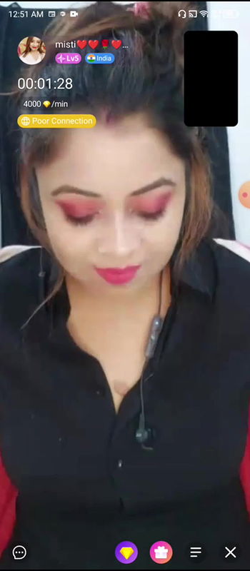 misti Showing Boobs & Fingering Hairy Pussy on Chamet Live with FACE