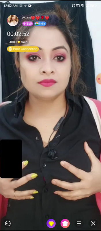 misti Showing Boobs & Fingering Hairy Pussy on Chamet Live with FACE