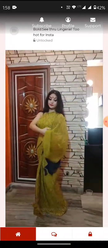 Rupsa Famous Demanding Bong Model See through Lingerie App Video