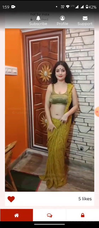 Rupsa Famous Demanding Bong Model See through Lingerie App Video