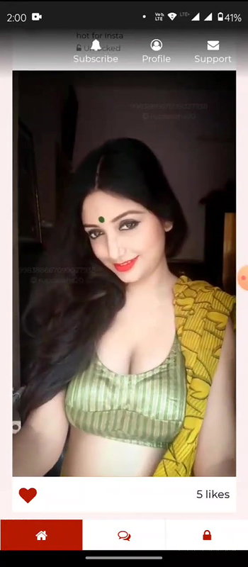 Rupsa Famous Demanding Bong Model See through Lingerie App Video