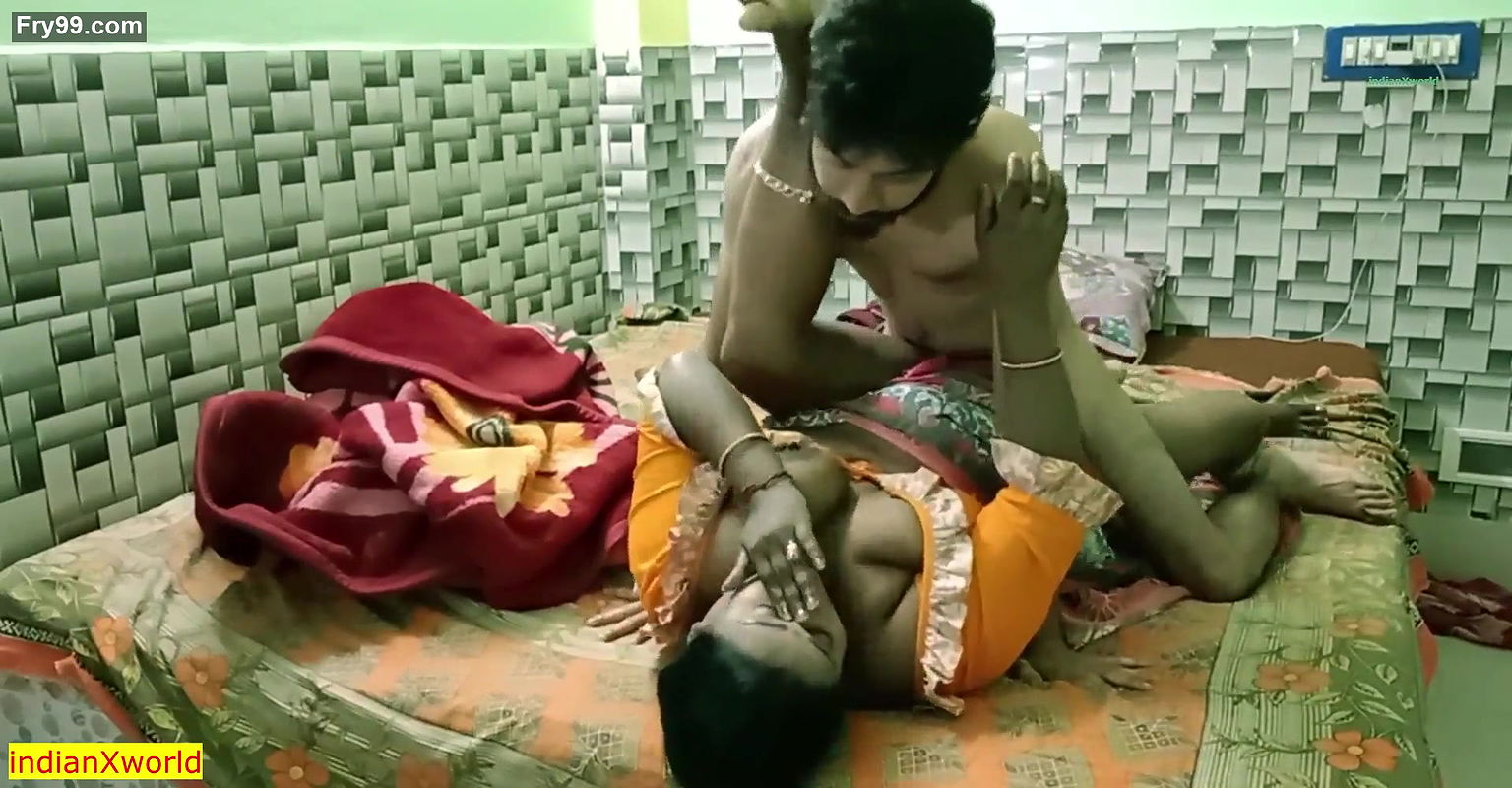 Indian teen boy fucking with hot beautiful maid Bhabhi! Uncut homemade sex