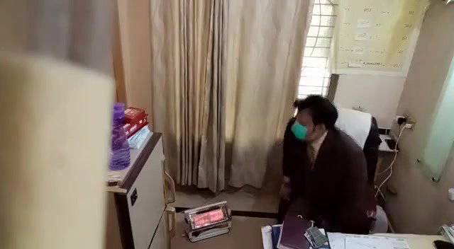 Paki doctor checking boobs by inserting hands inside blouse