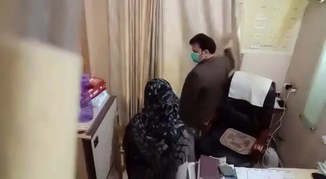 Paki doctor checking boobs by inserting hands inside blouse