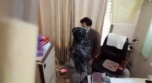 Paki doctor checking boobs by inserting hands inside blouse