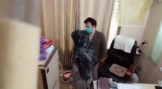 Paki doctor checking boobs by inserting hands inside blouse