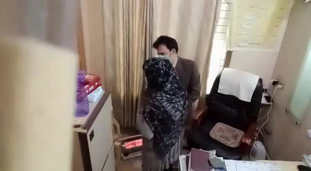 Paki doctor checking boobs by inserting hands inside blouse