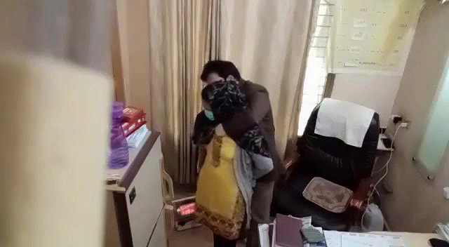 Paki doctor checking boobs by inserting hands inside blouse