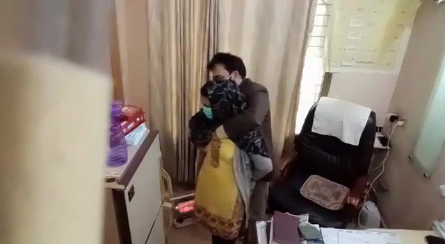 Paki doctor checking boobs by inserting hands inside blouse