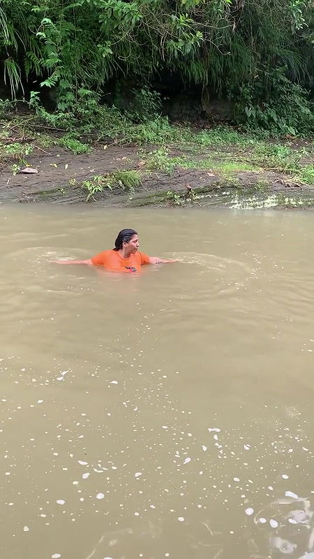 Unknown Hot lady Big Boobs and nipple show in ornage tshirt