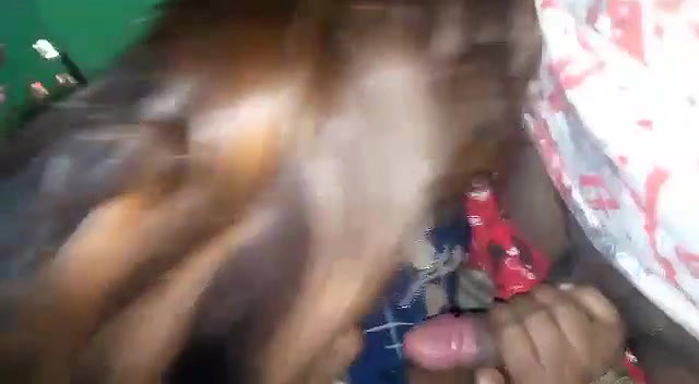Young village girl giving blowjob