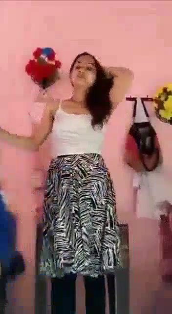 Young college girl undressing