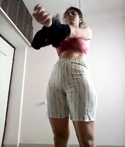 Tall Desi girl shows her big boobs