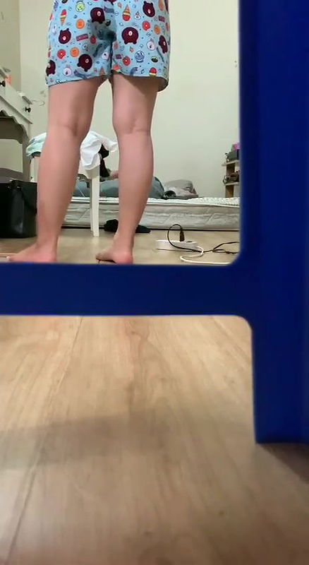 Girl’s Naked boobs and Ass captured while changing Bra panty