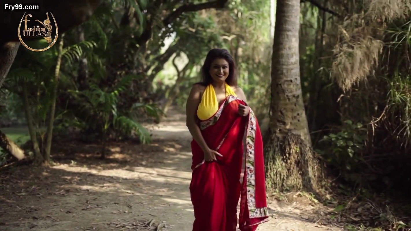 SUCHARITA RED SAREE CHIFFON SAREE FASHION ULLAS