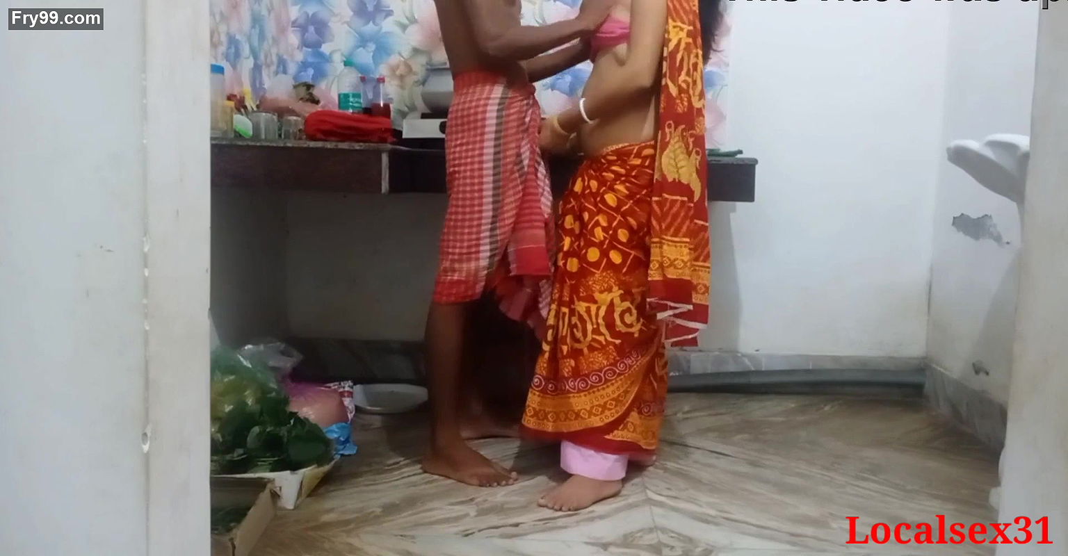 Local Indian Red Saree Wife Sex With Ranna Ghor