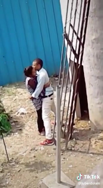 Desperate lover outdoor fucking