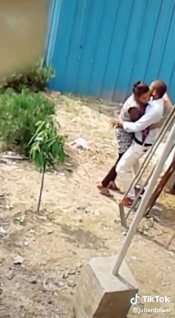 Desperate lover outdoor fucking