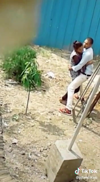 Desperate lover outdoor fucking