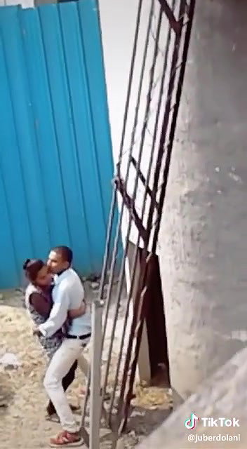 Desperate lover outdoor fucking