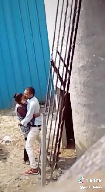 Desperate lover outdoor fucking