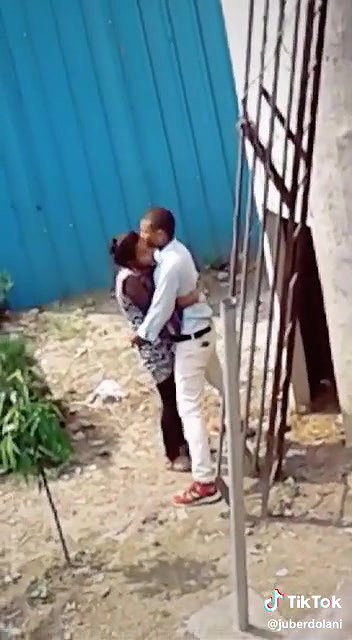 Desperate lover outdoor fucking