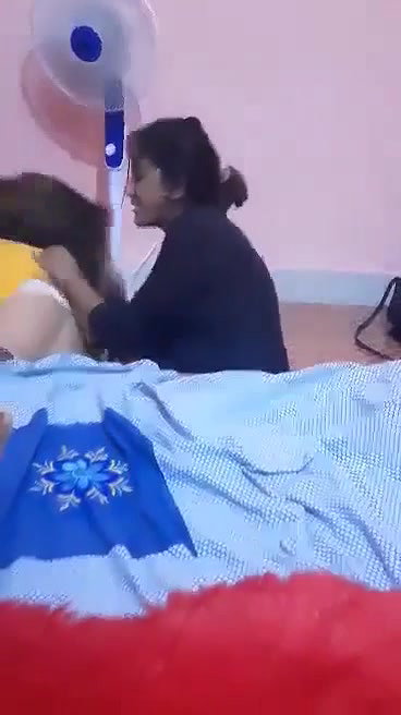 Hostel girl boobs shucked by her bestie