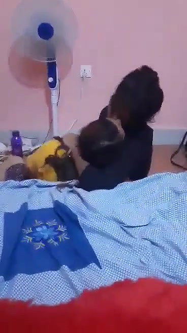 Hostel girl boobs shucked by her bestie